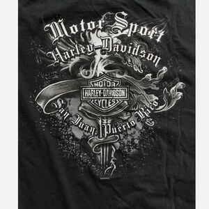 HARLEY DAVIDSON TEE Black XLarge 2010 Motor Sport Puerto Rico